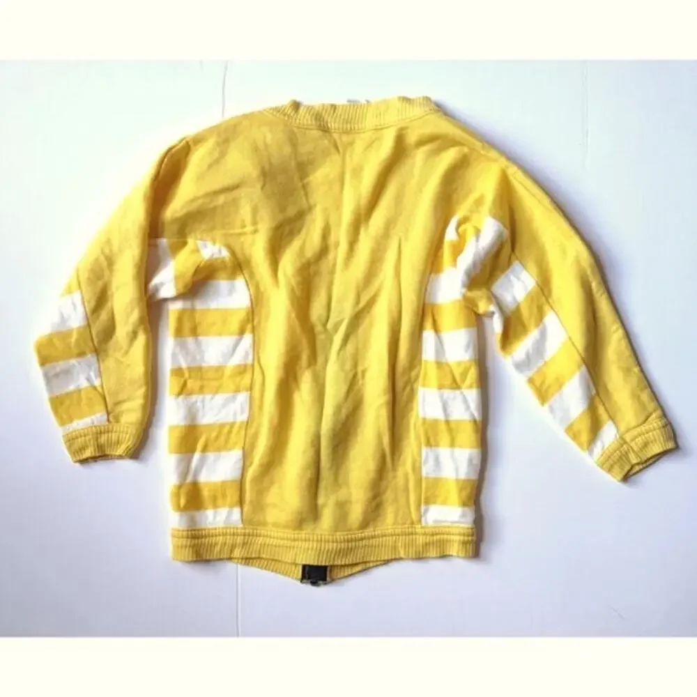 Vintage Carter’s 1980s Kids Sweater | Yellow “I ❤️ You” Cardigan | Size 4 / 4T
